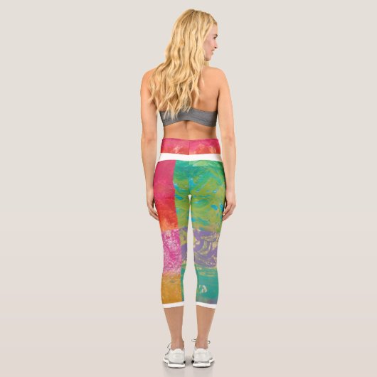 Fabulous Aztec Design2 Capri Leggings (Rückseite)