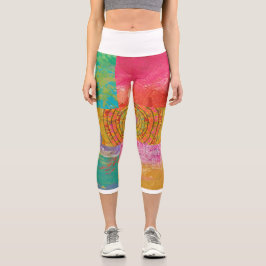 Fabulous Aztec Design Capri Leggings