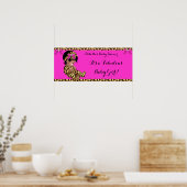 Fabulous Baby Shower Baby Niedlich Girl Leopard Pi Poster (Küche)