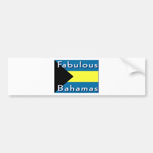 Fabulous Bahamas Autoaufkleber (Vorne)