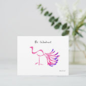 Fabulous Bird Postkarte (Stehend Vorderseite)
