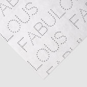 Fabulous Birthday Modern Typografy Birthday Seidenpapier (Ausschnitt)