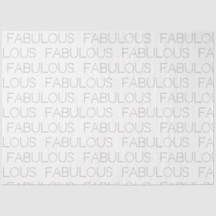 Fabulous Birthday Modern Typografy Birthday Seidenpapier
