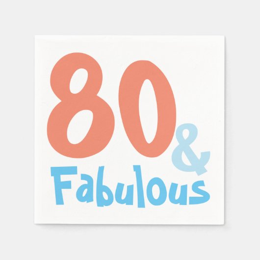 Fabulous Birthday Party Serviette (Vorderseite)