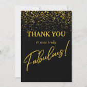 Fabulous Birthday Photo Thank You Card Karte (Vorderseite)