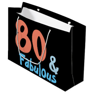 Fabulous Black Birthday Große Geschenktüte