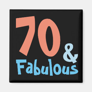 Fabulous Black Birthday Party Magnet