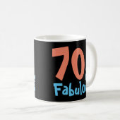 Fabulous Black Retro Birthday Kaffeetasse (VorderseiteRechts)