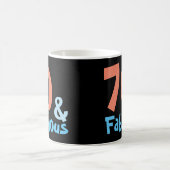 Fabulous Black Retro Birthday Kaffeetasse (Mittel)