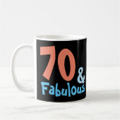 Fabulous Black Retro Birthday Kaffeetasse (Links)