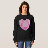 Fabulous Bling Rhinestone Style Hear Sweatshirt (Vorne ganz)
