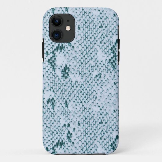 Fabulous Blue und White Snakeskin Case-Mate iPhone Hülle (Rückseite)