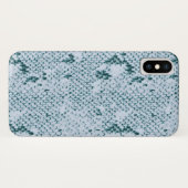 Fabulous Blue und White Snakeskin Case-Mate iPhone Hülle (Rückseite (Horizontal))