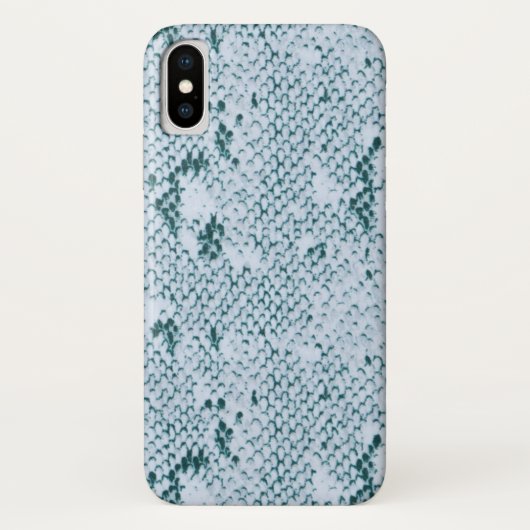 Fabulous Blue und White Snakeskin Case-Mate iPhone Hülle (Rückseite)