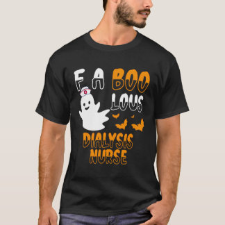 Fabulous Boo Crew Dialyse Nurse Niedlich Halloween T-Shirt