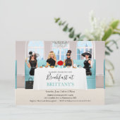 Fabulous Bridal Little Black Dress Table Einladung (Stehend Vorderseite)