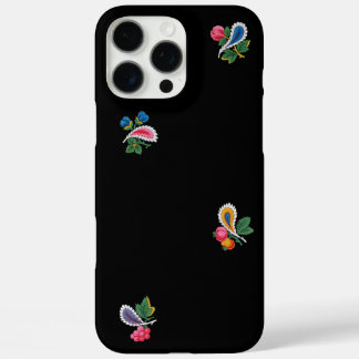 Fabulous Bright Flowers, Leaves and Paisleys Black iPhone 16 Pro Max Hülle