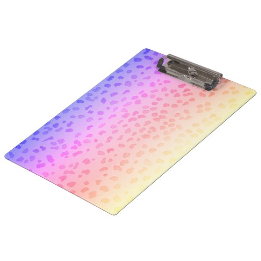 Fabulous Cheetah Print Klemmbrett (Schrägansicht)