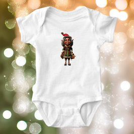 Fabulous Christmas Elf Baby Bodysuit Baby Strampler
