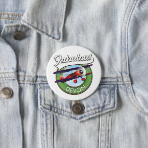 Fabulous Devon Reise Patch. Button