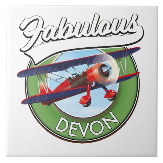 Fabulous Devon Reise Patch. Fliese (Vorderseite)