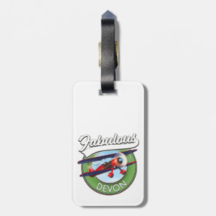Fabulous Devon Reise Patch. Gepäckanhänger