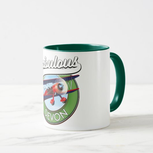 Fabulous Devon Reise Patch. Tasse (VorderseiteRechts)