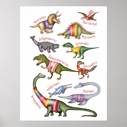 Fabulous Dinosaurier Poster (Vorne)