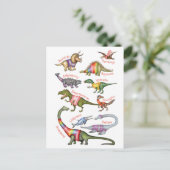 Fabulous Dinosaurier Postkarte (Stehend Vorderseite)