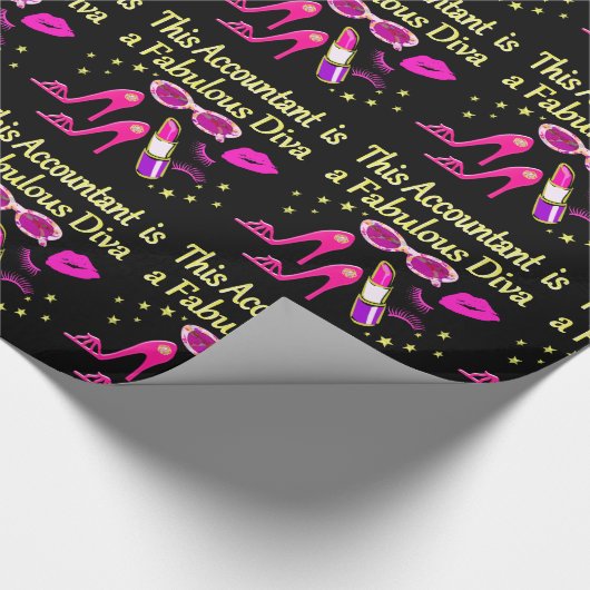 FABULOUS DIVA ACCOUNANT DIVA GESCHENKPAPIER (Ecke)