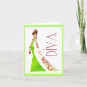 Fabulous Diva Notecards Karte (Vorderseite)