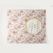 Fabulous Dusty Pink Ivory Gold Foto Stand Wandteppich (Vorderseite (Horizontal))