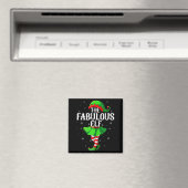 Fabulous Elf Christmas Girls Women Elf Squad Xmas Magnet (In Situ (Geschirrspüler))