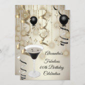 Fabulous Espresso Martini Cocktail Party Save The Date (Vorne/Hinten)