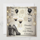 Fabulous Espresso Martini Heelses Party Save The Date (Vorderseite)