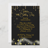 Fabulous Ethnic Birthday Gold Creme Champagne Einladung (Rückseite)