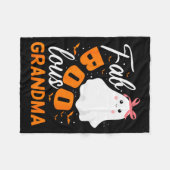 Fabulous Faboolous Grandma Ghost Halloween  Fleecedecke (Vorderseite (Horizontal))