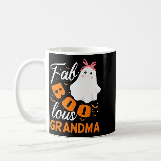 Fabulous Faboolous Grandma Ghost Halloween  Kaffeetasse (Links)