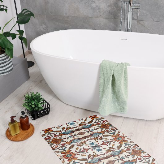 Fabulous Fall and Blue Badematte