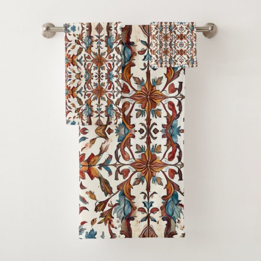 Fabulous Fall and Blue Badhandtuch Set (Insitu)