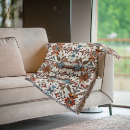 Fabulous Fall and Blue Throw Blanket Decke
