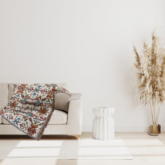 Fabulous Fall and Blue Throw Blanket Decke