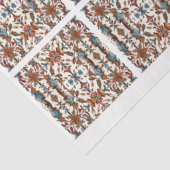 Fabulous Fall and Blue Tiled Decoupage Seidenpapier (Ausschnitt)