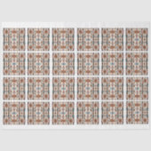 Fabulous Fall and Blue Tiled Decoupage Seidenpapier (Vorderseite)