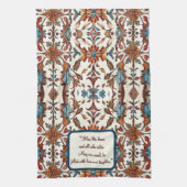 Fabulous Fall und Blue Customizable Geschirrtuch (Vertikal)