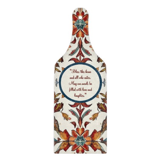 Fabulous Fall und Blue Customizable Schneidebrett (Vorderseite)