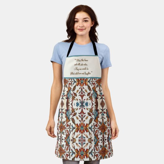 Fabulous Fall und Blue Customizable Schürze (Getragen)