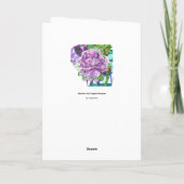 Fabulous Fall Vegetal Bouquet Karte (Rückseite)