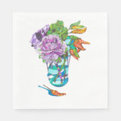 Fabulous Fall Vegetal Bouquet Serviette (Vorderseite)