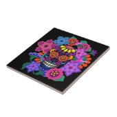 Fabulous Felt Look Sugar Skull Beautiful Fliese (Seite)